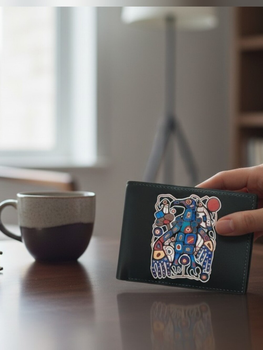 Norval Morrisseau Wallet Man Changing Into Thunderbird 1001
